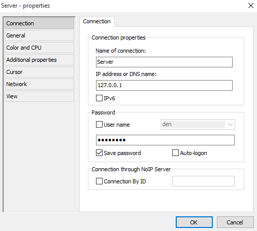 Properties of the new connection